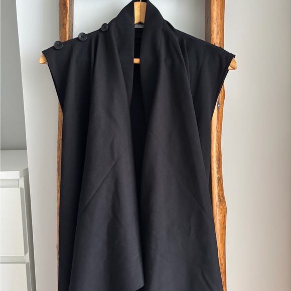 L’Autre Cote GGD Japanese Sleeveless Black Dress / Overlay - Picture 9 of 17